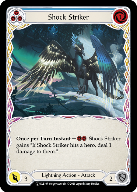 [197]【EN】Shock Striker (青)【ELE-UL】[C][Lightning]