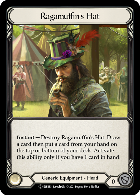 [233]【EN】【Rainbow Foil】Ragamuffin's Hat【ELE-UL】[C][Generic][Equipment]