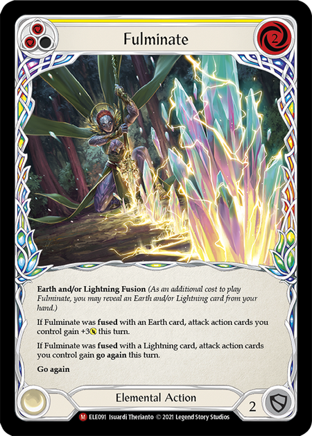 [091]【EN】【Rainbow Foil】Fulminate【ELE1st】[M][Elemental]