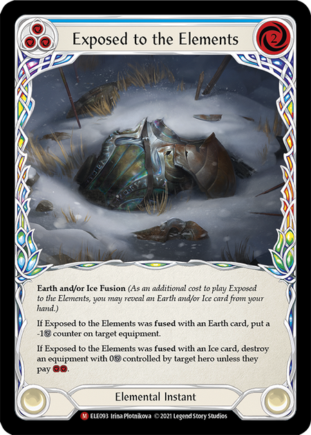 [093]【EN】【Rainbow Foil】Exposed to the Elements【ELE1st】[M][Elemental]