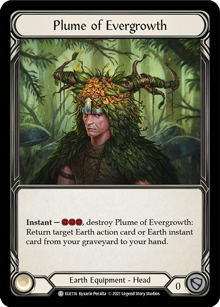 [116]【EN】【Cold Foil】Plume of Evergrowth【ELE1st】[C][Earth][Equipment]