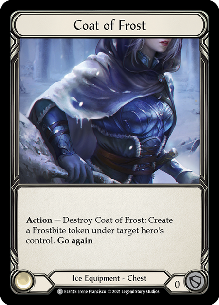 [145]【EN】【Cold Foil】Coat of Frost【ELE1st】[C][Ice][Equipment]