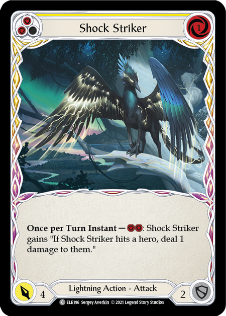 [196]【EN】Shock Striker (黄)【ELE1st】[C][Lightning]