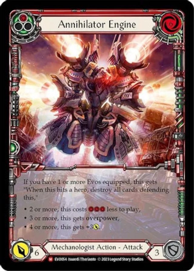 [054]【EN】【Rainbow Foil Extended Art】Annihilator Engine【EVO】[M][Mechanologist][Equipment]