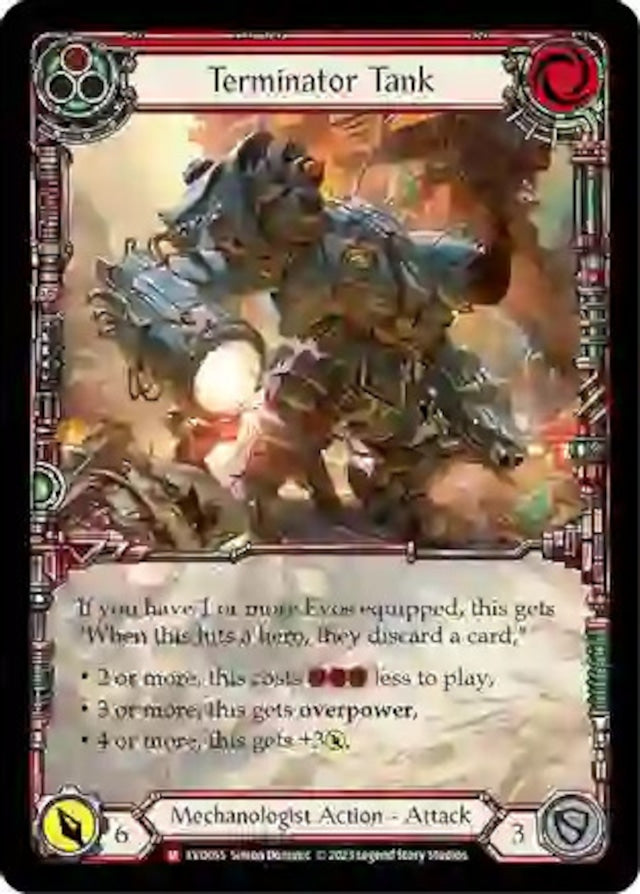 [055]【EN】【Rainbow Foil Extended Art】Terminator Tank【EVO】[M][Mechanologist]