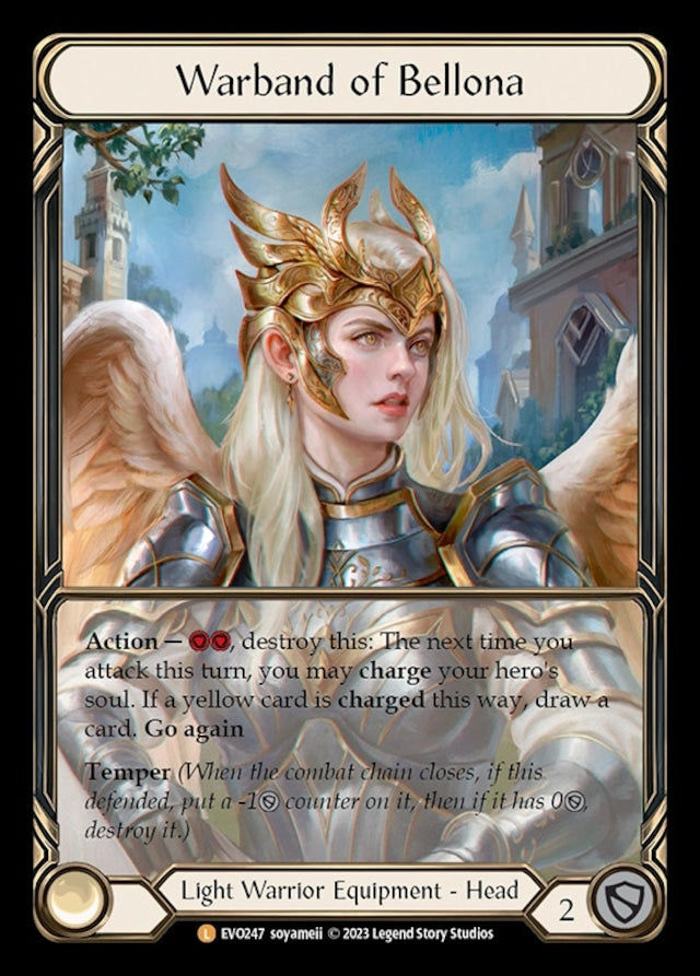 [247]【EN】【Cold Foil Extended Art】Warband of Bellona【EVO】[L][Light Warrior][Equipment]