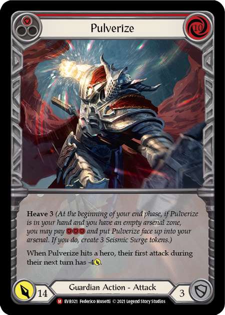 [021]【EN】【Rainbow Foil Extended Art】Pulverize【EVR1st】[M][Guardian]