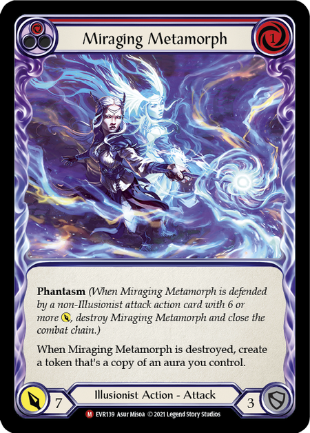 [139]【EN】【Rainbow Foil】Miraging Metamorph【EVR1st】[M][Illusionist]