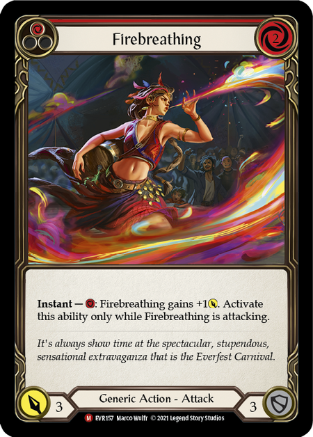 [157]【EN】【Rainbow Foil】Firebreathing【EVR1st】[M][Generic]