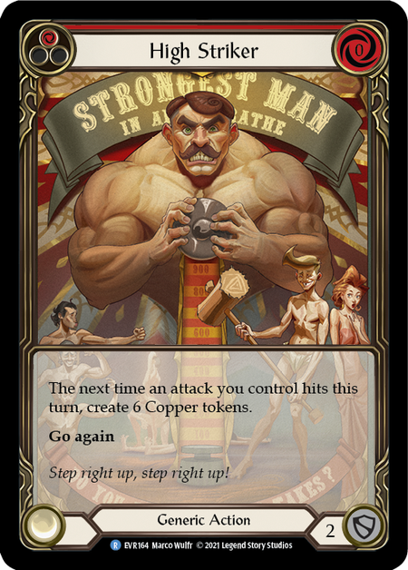 [164]【EN】【Rainbow Foil Extended Art】High Striker (赤)【EVR1st】[R][Generic]