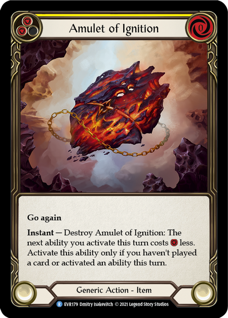 [179]【EN】【Cold Foil】Amulet of Ignition【EVR1st】[R][Generic]