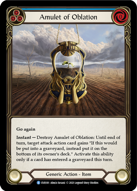 [181]【EN】【Cold Foil】Amulet of Oblation【EVR1st】[R][Generic]