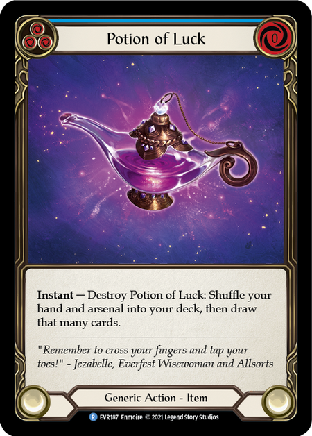 [187]【EN】【Cold Foil】Potion of Luck【EVR1st】[R][Generic]