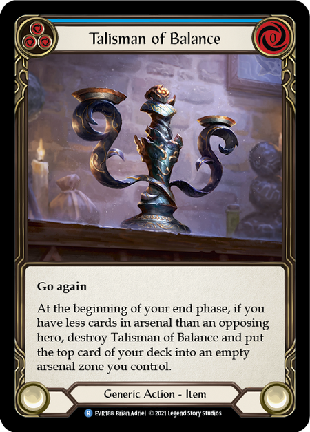 [188]【EN】【Cold Foil】Talisman of Balance【EVR1st】[R][Generic]