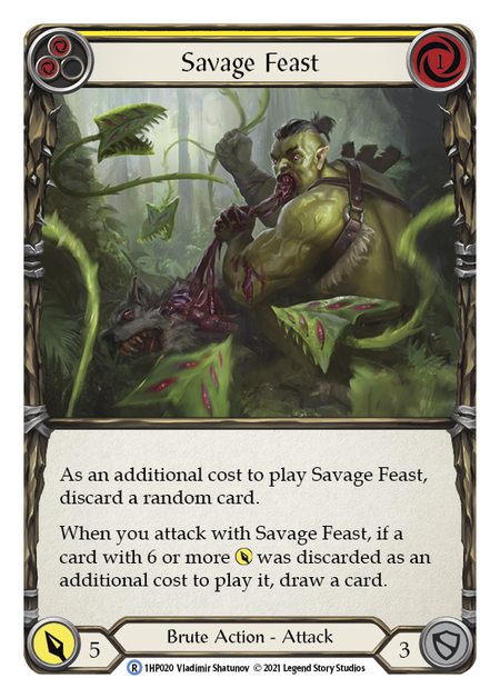 [020]【EN】Savage Feast (黄)【HP1】[R][Brute]