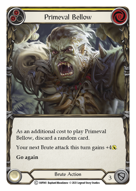 [041]【EN】Primeval Bellow (黄)【HP1】[C][Brute]