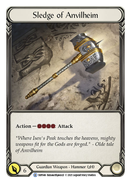 [046]【EN】Sledge of Anvilheim【HP1】[R][Guardian][Weapon]