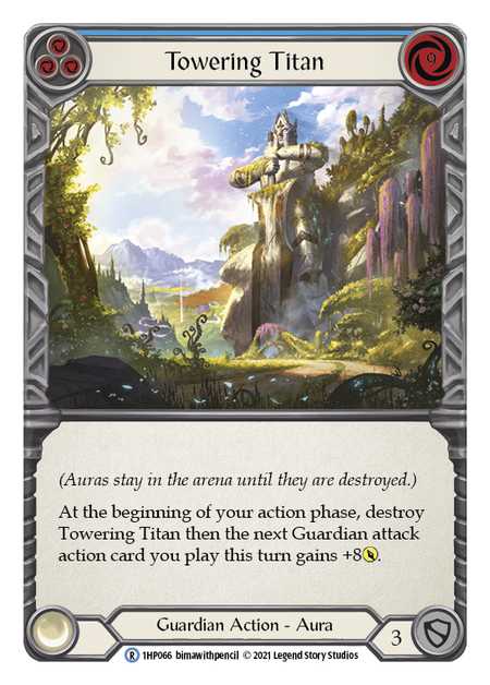 [066]【EN】Towering Titan (青)【HP1】[R][Guardian]