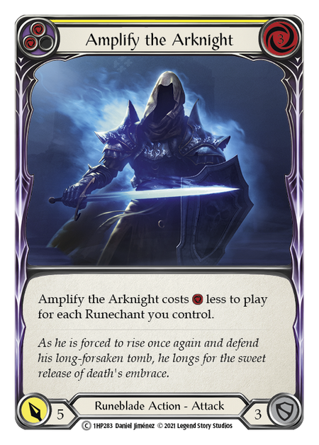 [283]【EN】Amplify the Arknight (黄)【HP1】[C][Runeblade]