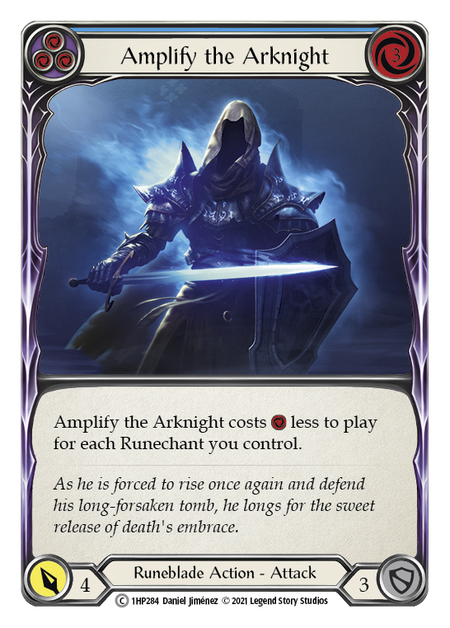 [284]【EN】Amplify the Arknight (青)【HP1】[C][Runeblade]