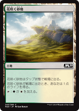 [243]【JP】花咲く砂地/Blossoming Sands【M20】[C][土地]