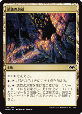 [237]【JP】【FOIL】誘惑の洞窟/Cave of Temptation【MH1】[C][土地]