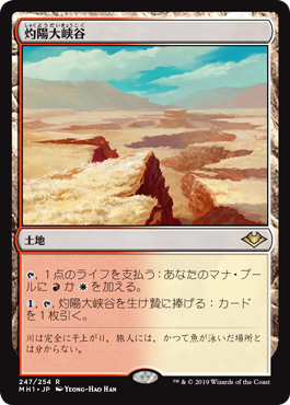 [247]【JP】灼陽大峡谷/Sunbaked Canyon【MH1】[R][土地]