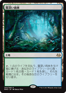[240]【JP】【FOIL】霧深い雨林/Misty Rainforest【MM3】[R][土地]