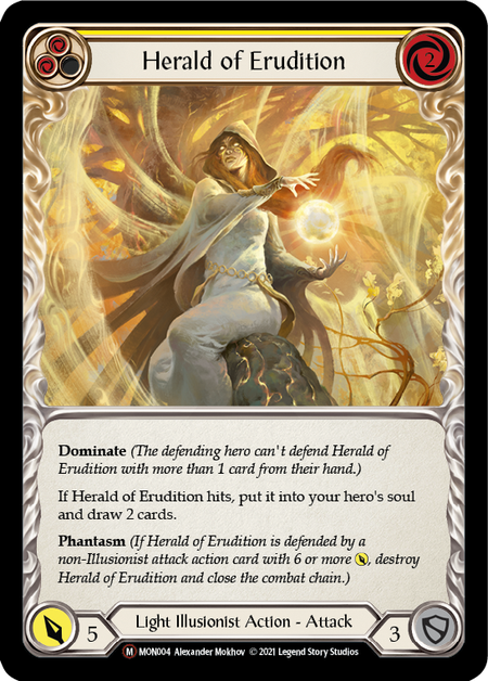 [004]【EN】【Rainbow Foil】Herald of Erudition【MON-UL】[M][Light Illusionist]