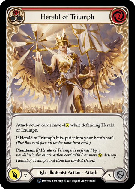 [008]【EN】Herald of Triumph (赤)【MON-UL】[R][Light Illusionist]