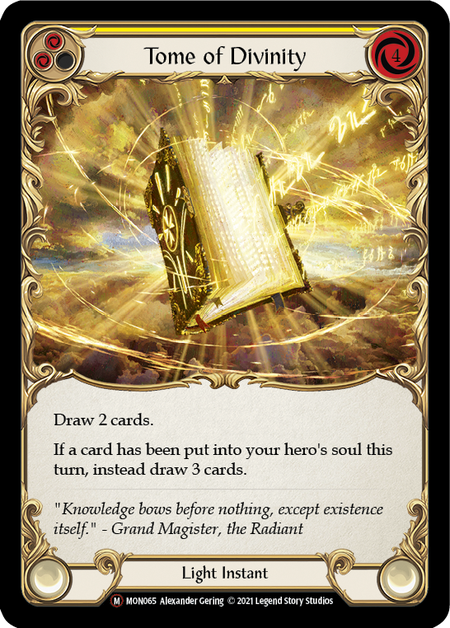 [065]【EN】【Rainbow Foil】Tome of Divinity【MON-UL】[M][Light]