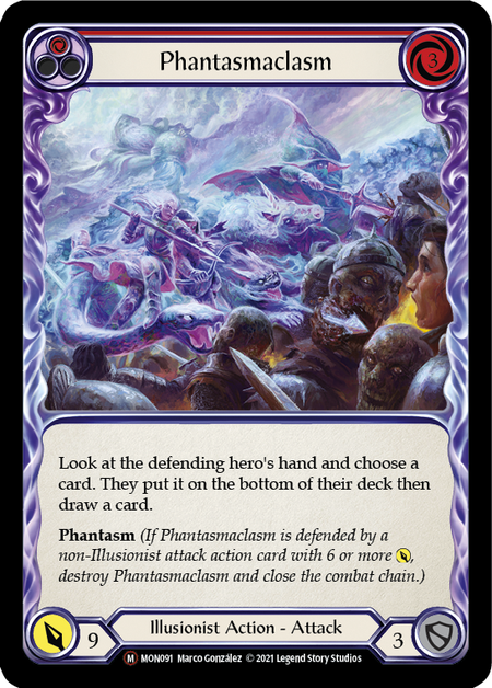 [091]【EN】【Rainbow Foil】Phantasmaclasm【MON-UL】[M][Illusionist]