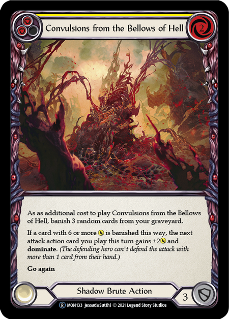 [133]【EN】【Rainbow Foil】Convulsions from the Bellows of Hell (黄)【MON-UL】[R][Shadow Brute]