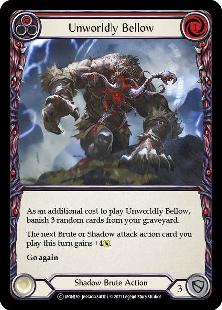 [150]【EN】【Rainbow Foil】Unworldly Bellow (赤)【MON-UL】[C][Shadow Brute]