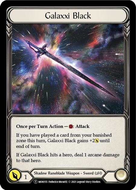 [155]【EN】Galaxxi Black【MON-UL】[T][Shadow Runeblade][Weapon]