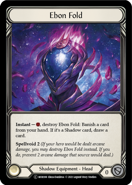 [188]【EN】【Rainbow Foil】Ebon Fold【MON-UL】[C][Shadow][Equipment]