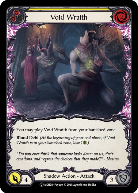 [210]【EN】【Rainbow Foil】Void Wraith (黄)【MON-UL】[C][Shadow]