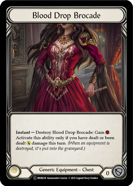 [238]【EN】【Rainbow Foil】Blood Drop Brocade【MON-UL】[C][Generic][Equipment]