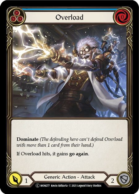 [277]【EN】【Rainbow Foil】Overload (青)【MON-UL】[C][Generic]