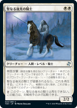 [023]【JP】【FOIL】聖なる後光の騎士/Knight of the Holy Nimbus【TSR】[U][白]