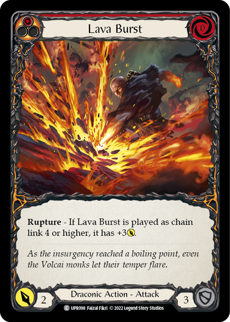 [098]【EN】Lava Burst (赤)【UPR】[C][Draconic]