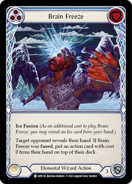 [118]【EN】【Rainbow Foil】Brain Freeze (青)【UPR】[C][Elemental/Wizard]