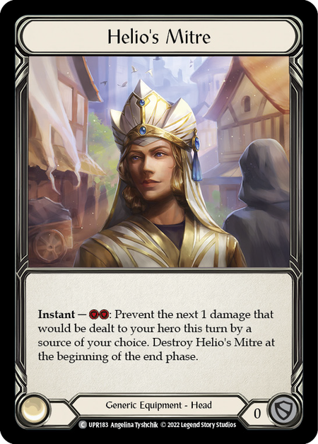 [183]【EN】【Cold Foil】Helio's Mitre【UPR】[C][Generic][Equipment]