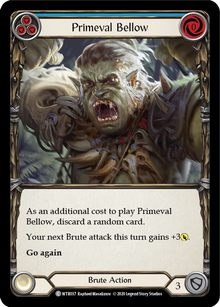 [037]【EN】Primeval Bellow (青)【WTR-UL】[C][Brute]