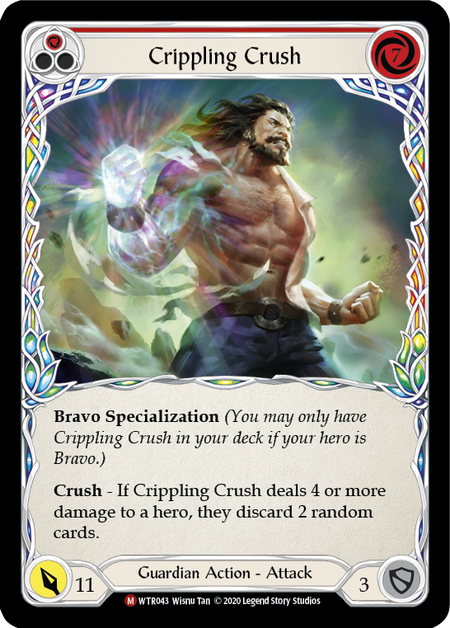 [043]【EN】【Rainbow Foil】Crippling Crush【WTR-UL】[M][Guardian]