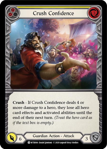 [064]【EN】【Rainbow Foil】Crush Confidence (黄)【WTR-UL】[C][Guardian]