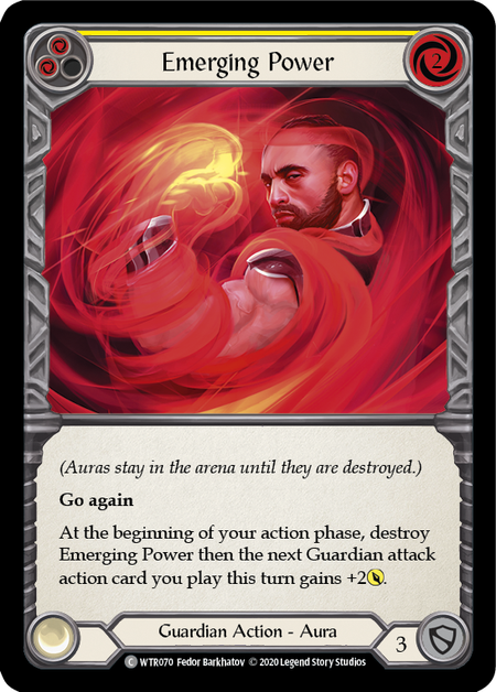 [070]【EN】【Rainbow Foil】Emerging Power (黄)【WTR-UL】[C][Guardian]