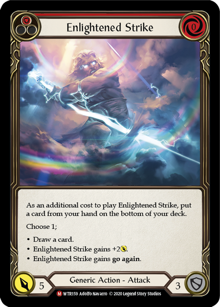 [159]【EN】【Rainbow Foil】Enlightened Strike【WTR-UL】[M][Generic]