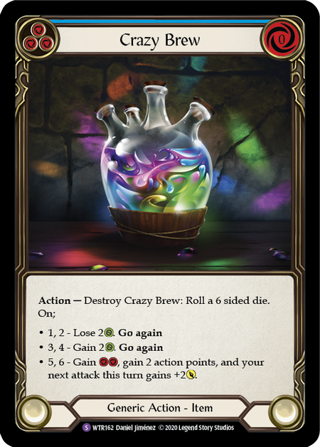 [162]【EN】【Rainbow Foil】Crazy Brew【WTR-UL】[S][Generic]