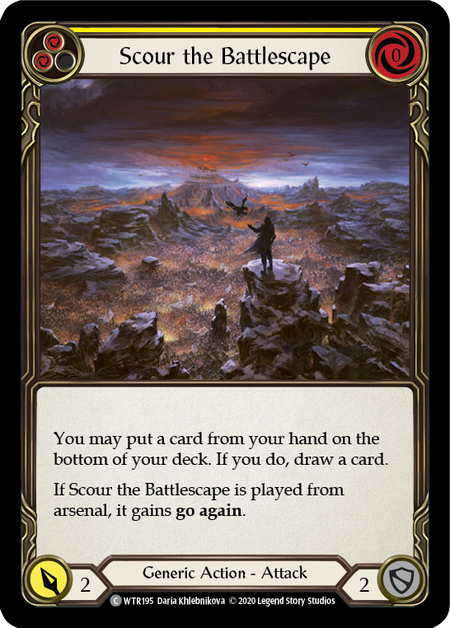 [195]【EN】【Rainbow Foil】Scour the Battlescape (黄)【WTR-UL】[C][Generic]